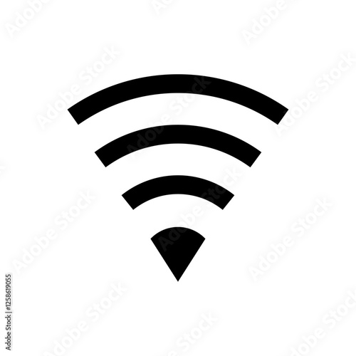 Wireless and wifi icon or sign.