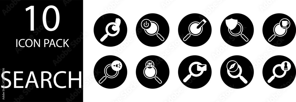 icon search set icon search set