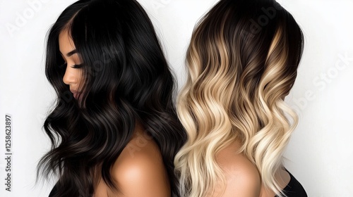 Dark Brown to Caramel Ombre Hair for Women