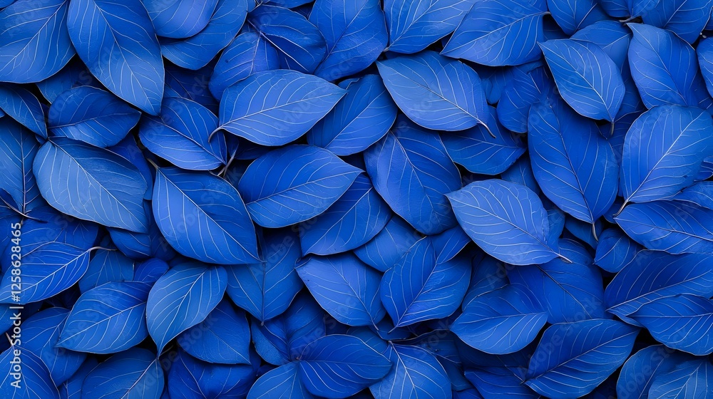 Blue Leaves Texture Background with Glitter Overlay Blue Leaves Texture Background with Glitter Overlay