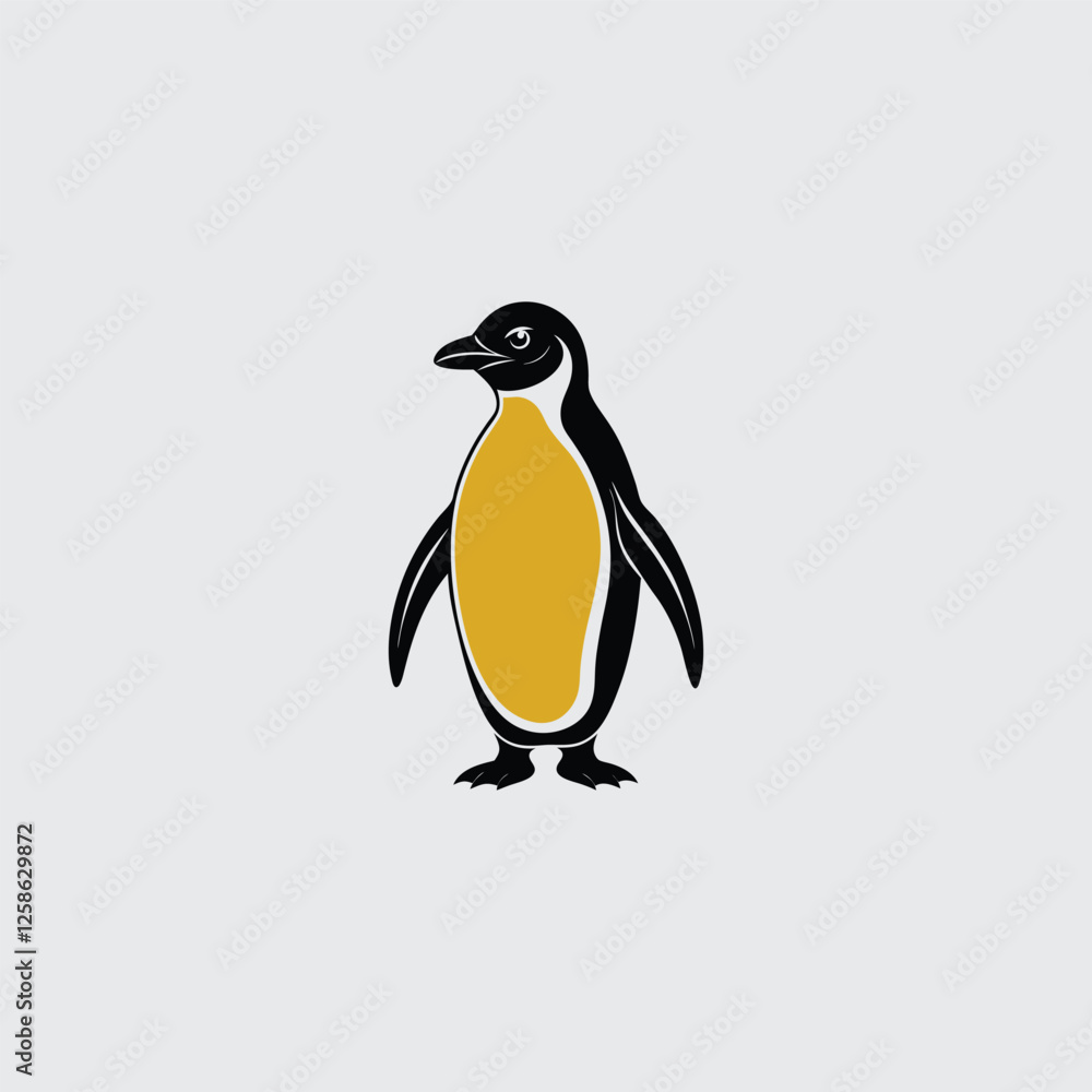 Fototapeta premium Download Penguin Vector Silhouette in high-quality EPS formats. Perfect for logos, designs, and digital artwork. Get your penguin clipart now!