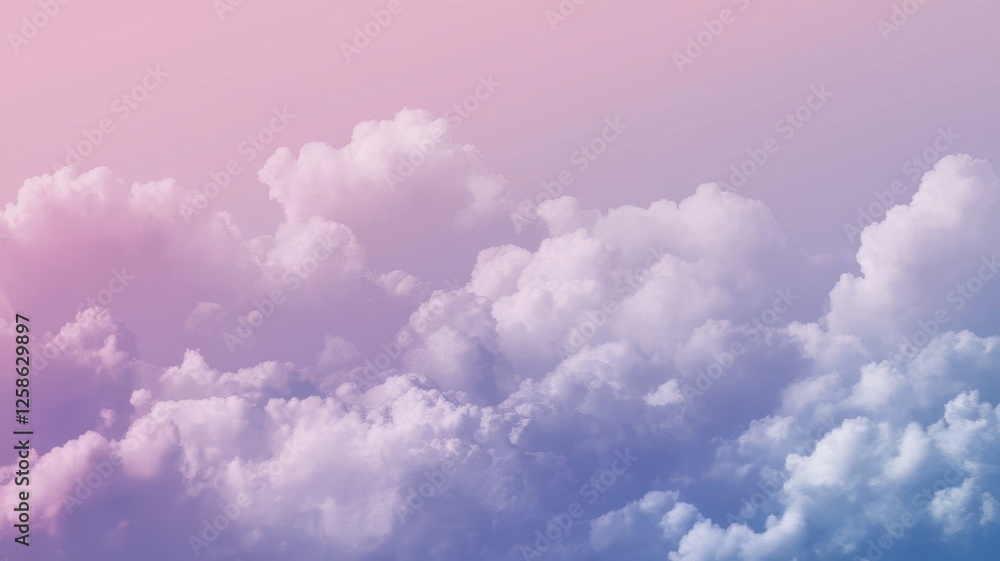A dreamy gradient of pastel clouds in shades of pink and blue, creating a serene and calming atmosphere. A dreamy gradient of pastel clouds in shades of pink and blue, creating a serene and calming atmosphere.