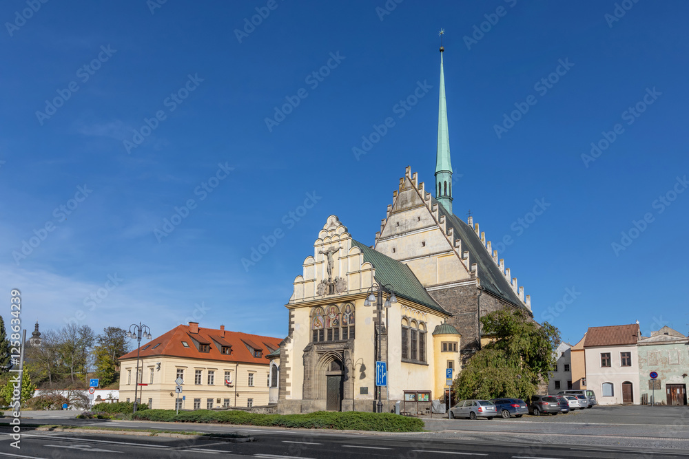 Pardubice, Czechia. Church of St. Bartholomew (Kostel svateho Bartolomeje)