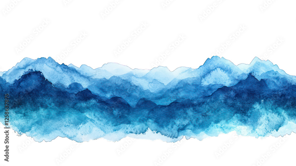 abstract blue green watercolor hand painted isolated on white background abstract blue green watercolor hand painted isolated on white background