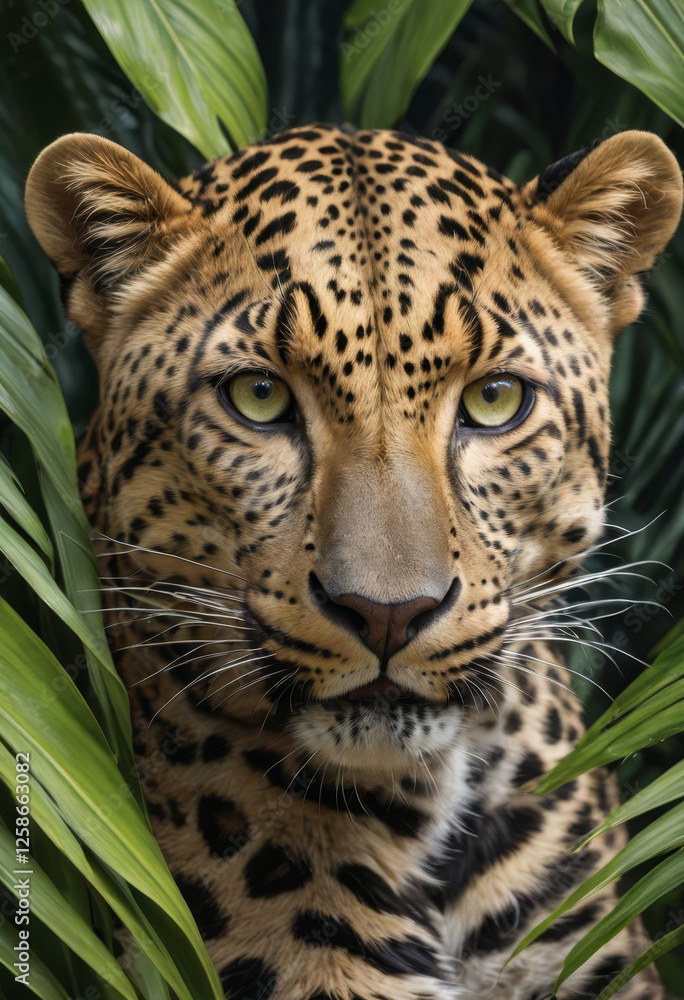 Fototapeta premium Feral Gaze: The Spirit of the Jungle