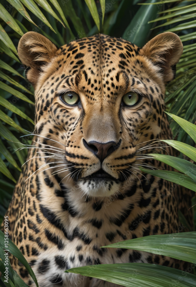 Obraz premium Feral Gaze: The Spirit of the Jungle