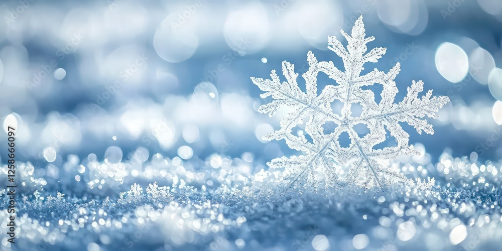 A winter scene with large snowflakes gently falling over a frozen landscape, creating a serene atmosphere. A winter scene with large snowflakes gently falling over a frozen landscape, creating a serene atmosphere.