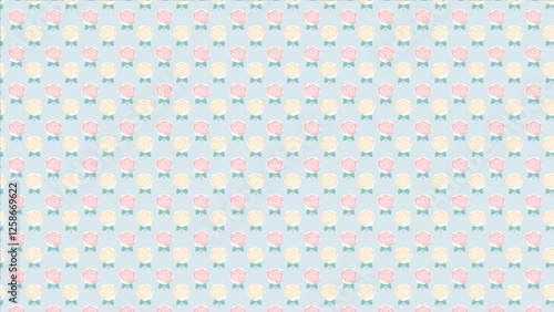 美しい花のイラスト、パターン背景