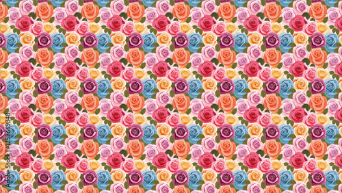 美しい花のイラスト、パターン背景