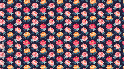 美しい花のイラスト、パターン背景