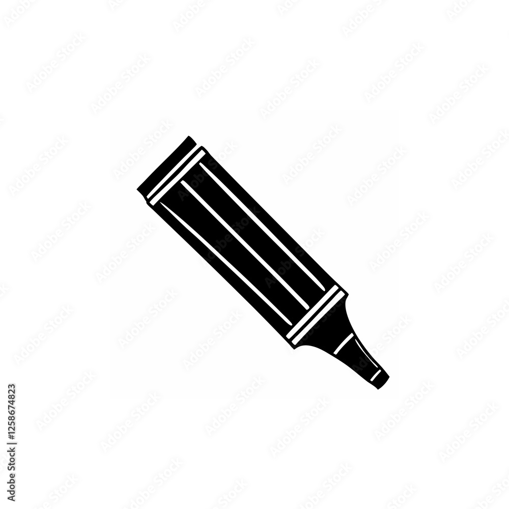 highlighter linocut isolated on white background
highlighter linocut isolated on white background