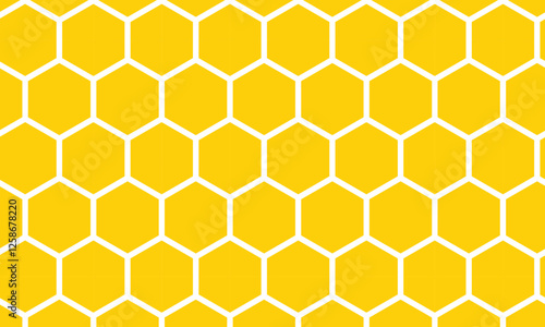 abstract yellow honeycomb pattern can be used background.