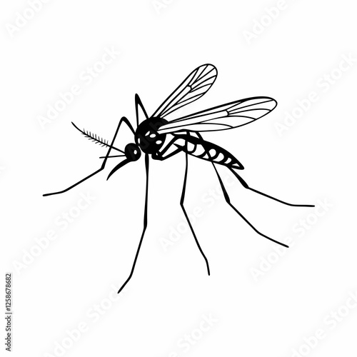 mosquito sucking blood