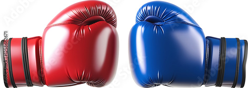 boxing gloves isolated on transparent background