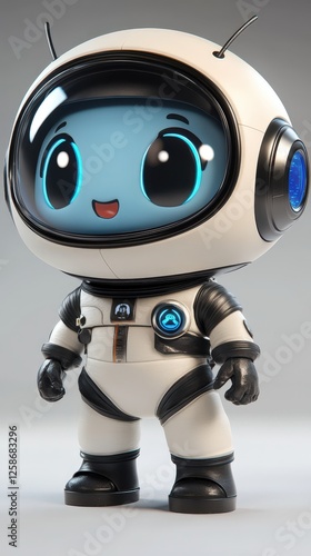 Wallpaper Mural Cute cartoon astronaut character ready for a space adventure in a vibrant universe Torontodigital.ca