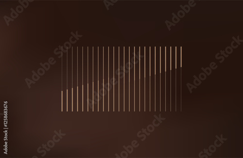 Universal Modern Halftone Geometric Shape. Vector Classical Design Element. Template for Business Poster Logo Clothes. Transition effect. brown background