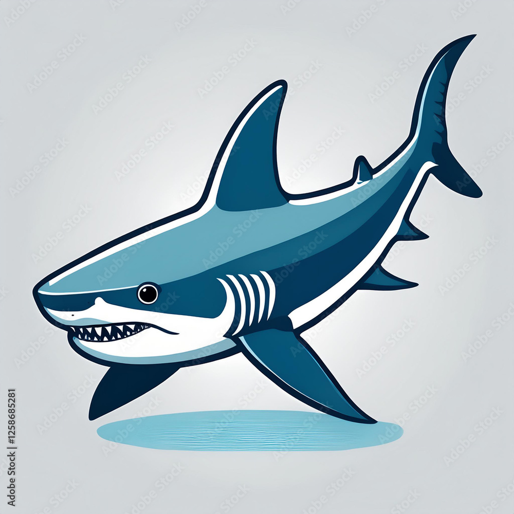Obraz premium A Shark illustration