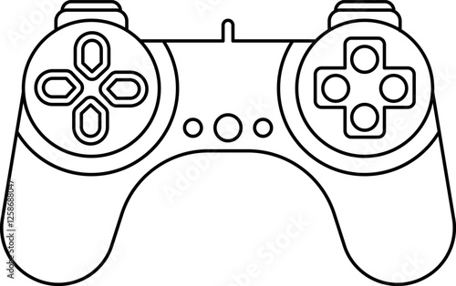 Games icon vector. Gamepad new concept. Black and white game controller symbol trendy flat and simple style icon for web site design, logo, app, game UI isolated on white background.