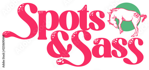 Spots & Sass appaloosa horse tshirt or product artwork
