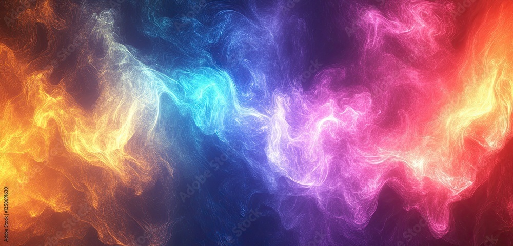 A vibrant gradient of rainbow colors flowing seamlessly into one another, creating a lively and energetic background A vibrant gradient of rainbow colors flowing seamlessly into one another, creating a lively and energetic background