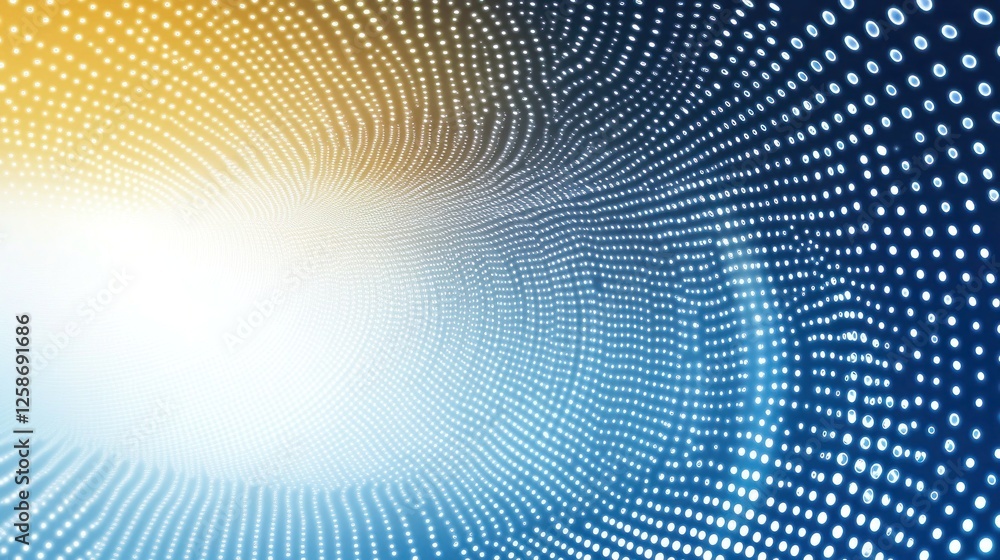 Abstract swirling tunnel of light and dots. (1) Abstract swirling tunnel of light and dots. (1)