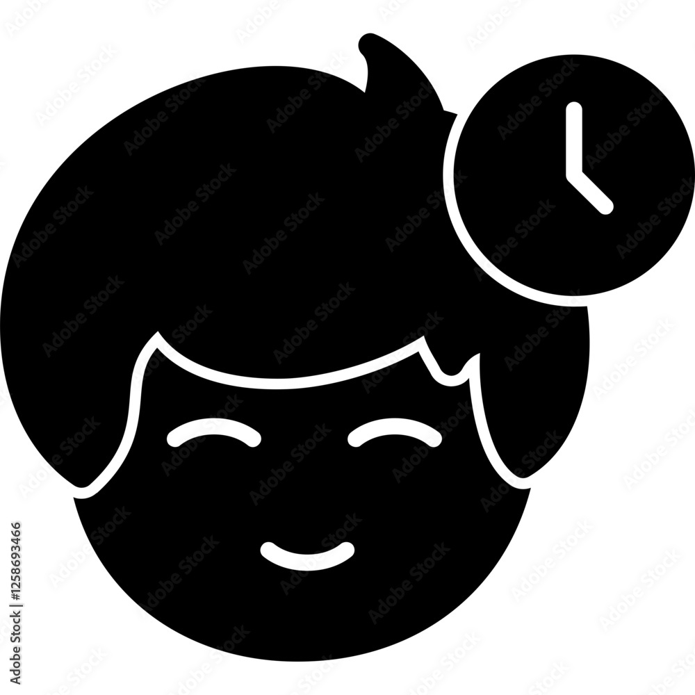 Obraz premium Clock symbol Icon