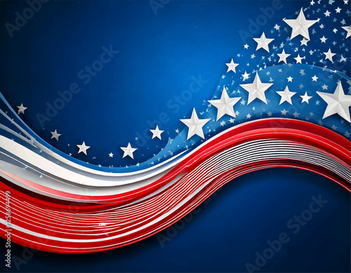american flag background vector, Watercolor red blue stars and stripes background, american flag background template, 4th of july backside painting abstract	