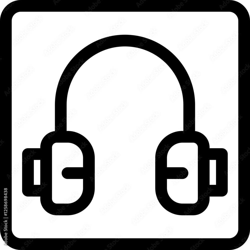 Headphone Audio Icon Headphone Audio Icon