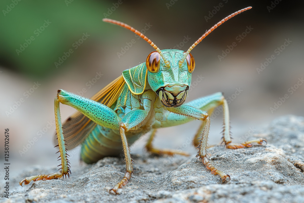 Macro Photography of a Grasshopper. Macro Photography of a Grasshopper.