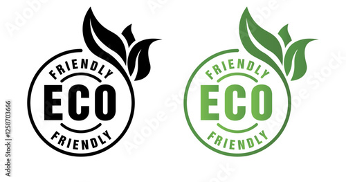 Eco-Friendly Badge Vector | Sustainable Label | Green Product Stamp