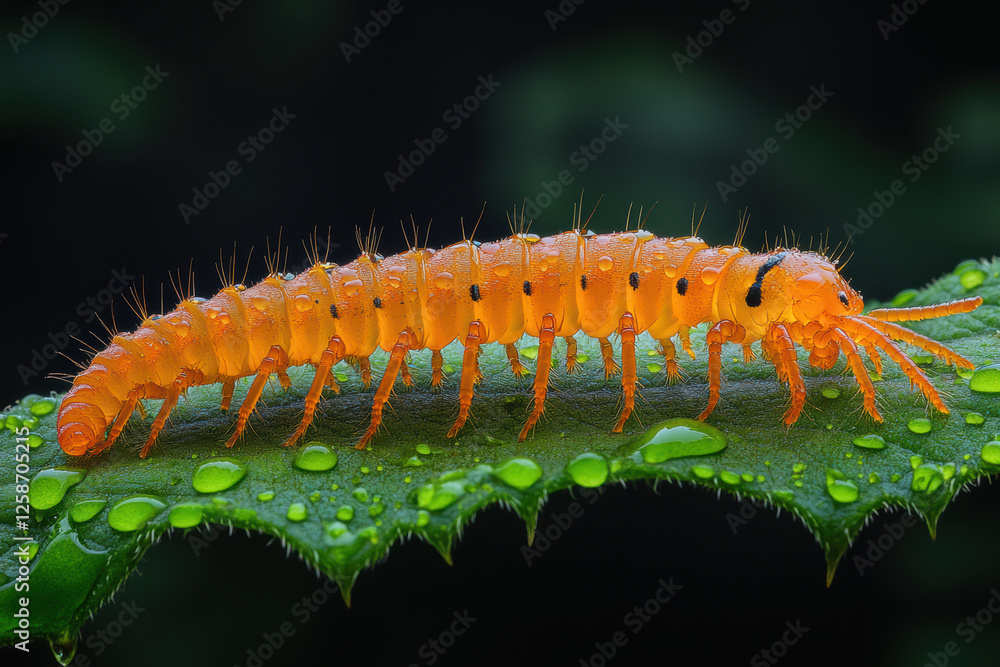 Fototapeta premium Detailed Macro Shot of a Centipede
