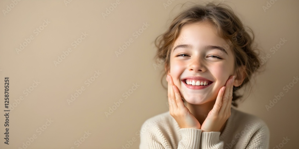Calm and Cheerful Girl with Soft Features and a Gentle Smile for a Mind Relaxing Facebook Cover Calm and Cheerful Girl with Soft Features and a Gentle Smile for a Mind Relaxing Facebook Cover
