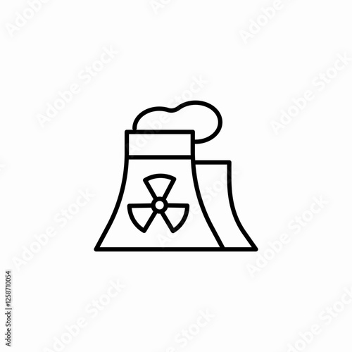 radiation waste icon sign vector