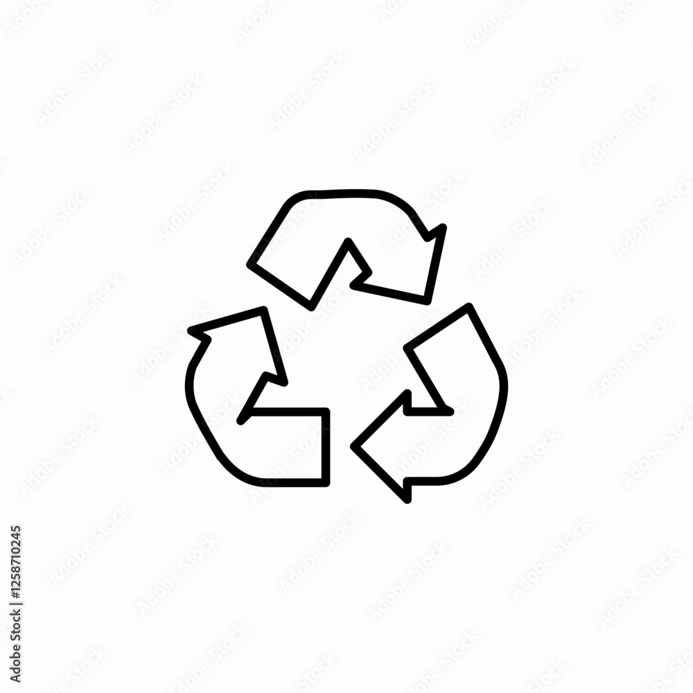 recycle option icon sign vector recycle option icon sign vector