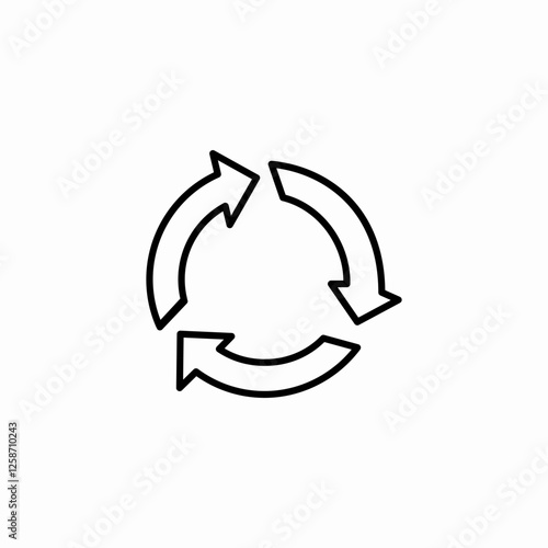 recycle ingredients icon sign vector