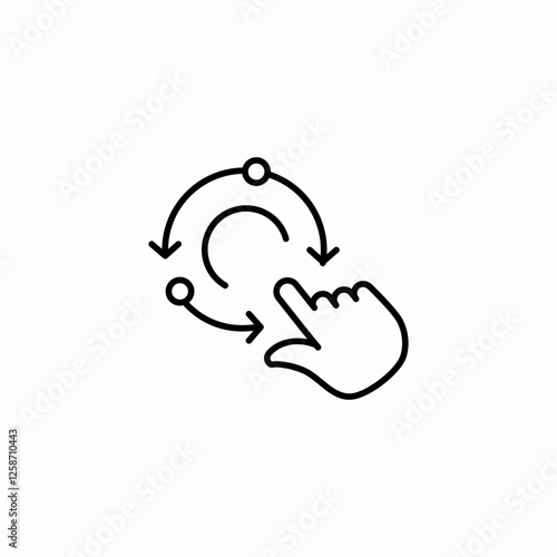 repeat option icon sign vector
