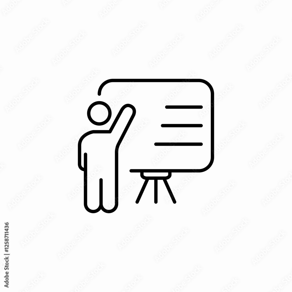 word presentation icon sign vector word presentation icon sign vector