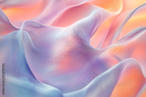 A refined abstract background featuring delicate, wavy lines and a subtle pastel palette, captured with realistic HD detail.