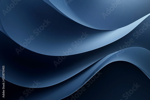 A refined abstract background featuring subtle layered curves and a smooth gradient from dusk blue to deep navy, captured in HD.