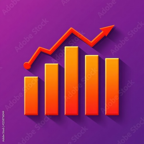 Vibrant Graph Icon Depicting Rising Trend with Colorful Bars Against Purple Background for Business and Financial Analysis Free Download Vibrant Graph Icon Depicting Rising Trend with Colorful Bars Against Purple Background for Business and Financial Analysis - GFXLoad