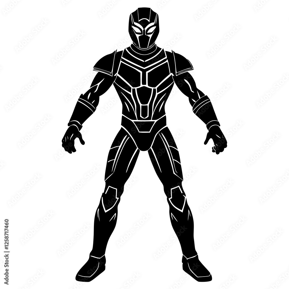 Action figure silhouette vector illustration Action figure silhouette vector illustration