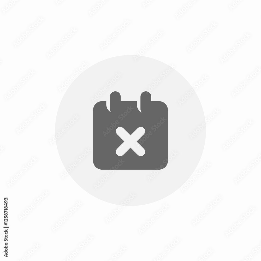 Fototapeta premium calendal removal icon sign vector
