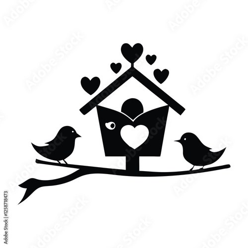 birds house on a tree