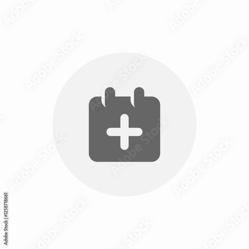 calendar event add icon sign vector