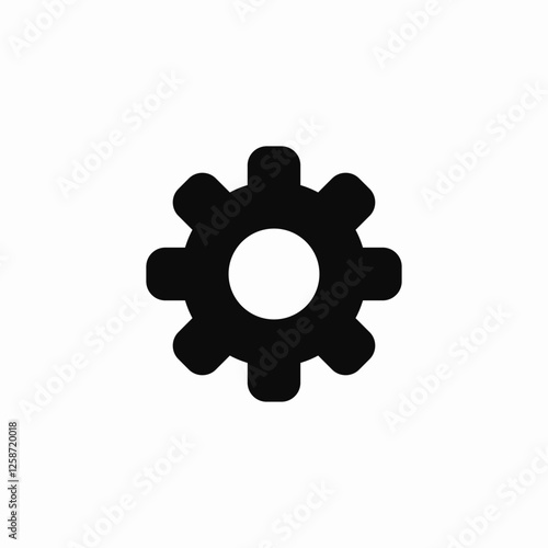 gear modify program icon sign vector