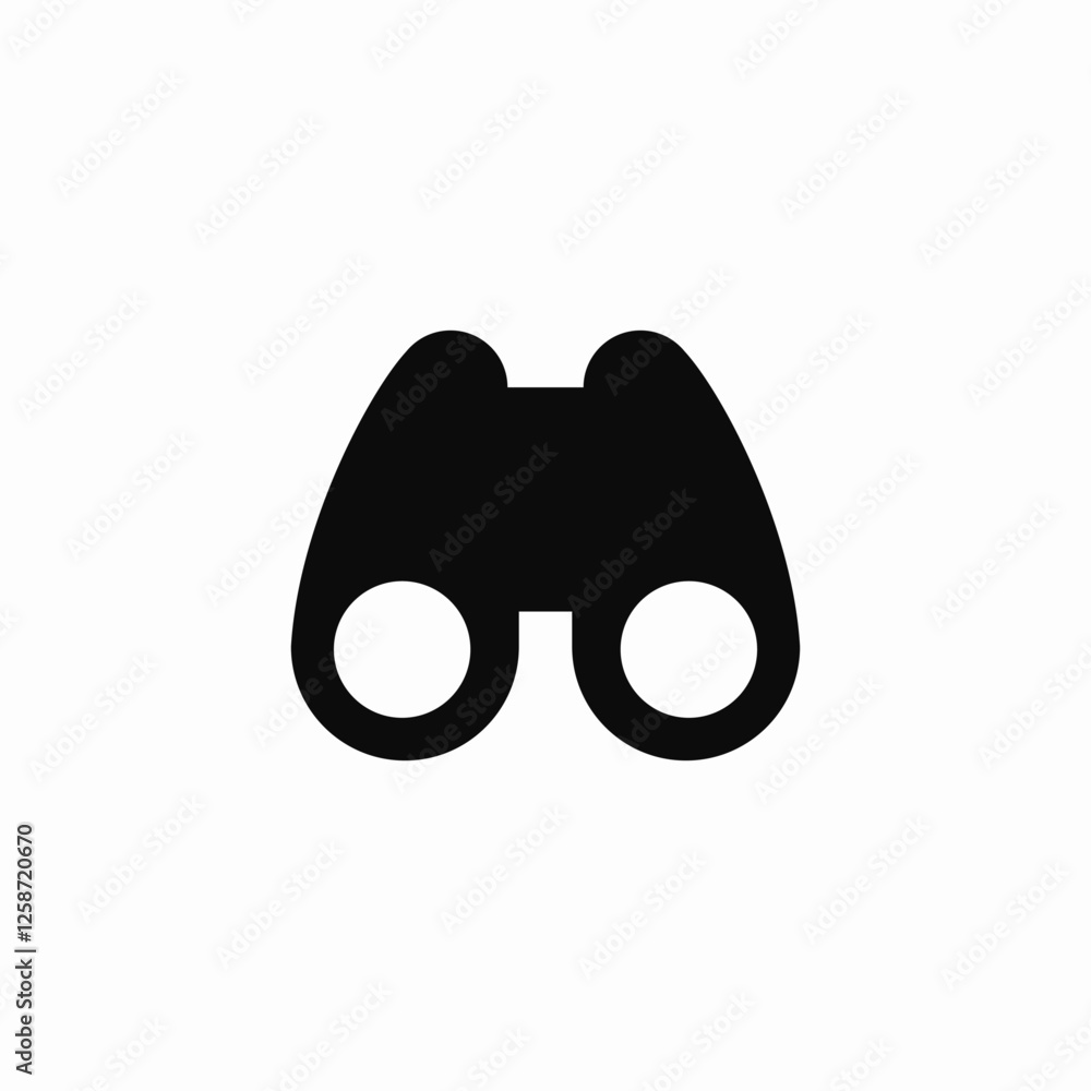 isolated binoculars icon sign vector