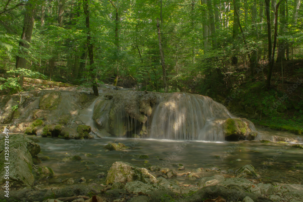 Obraz premium waterfall in the forest