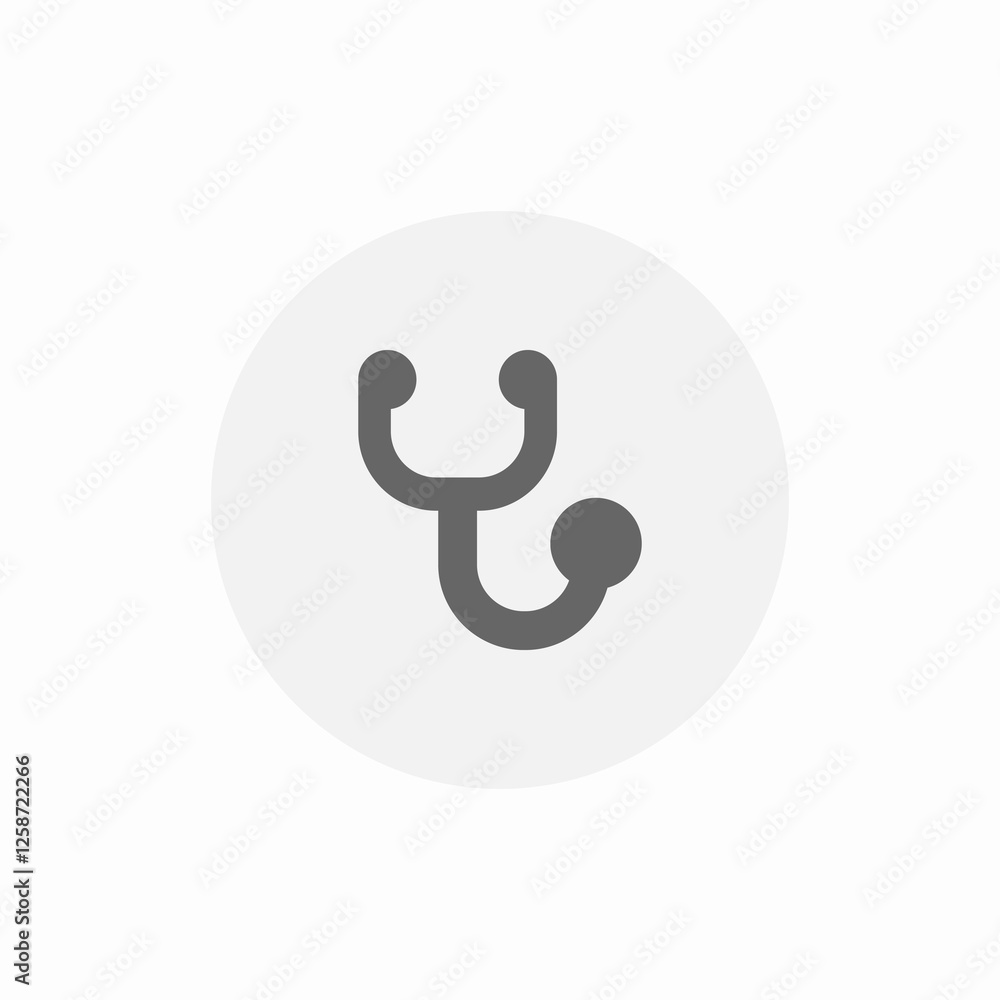 stethoscope medical tool icon sign vector