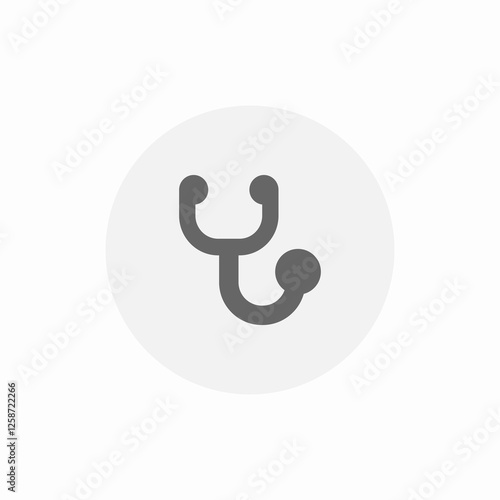 stethoscope medical tool icon sign vector