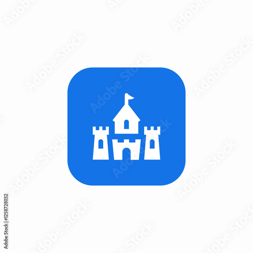emperor fortress icon sign vector